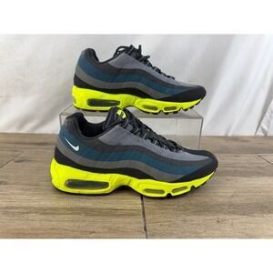 Nike Air Max 95 No-Sew Anthracite Volt Grey Teal Mens 9 616190-007